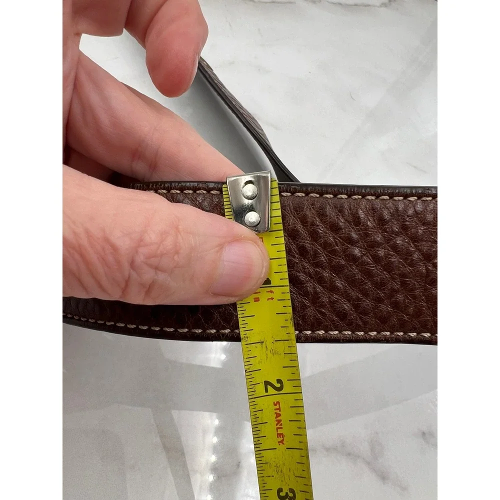 Coach Hand Crafted 10403 Signature Hobo Brown Monogram Bag